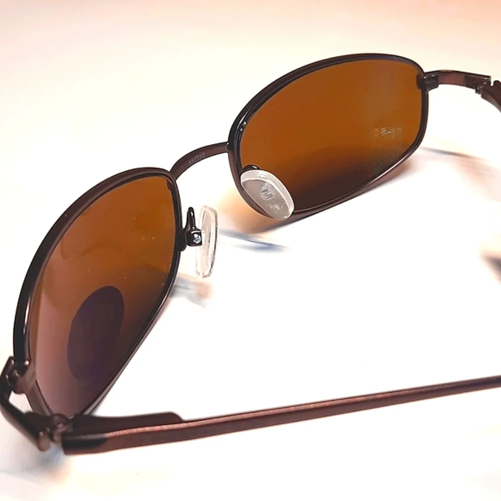 NEW Polarized Sunglasses, shades, Rx'able Caribbean Sun unisex modern 55-18-132